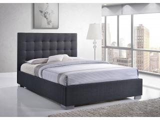 5ft King Size Nevada Grey Fabric Upholstered Bed Frame